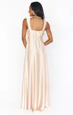Madi Gown ~ Champagne Luxe Satin(XXS)