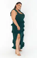 Greta Dress ~ Emerald Stretch(XXS)