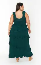 Greta Dress ~ Emerald Stretch(XXS)