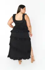 Greta Dress ~ Black Stretch(XXS)