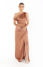 Jodie Dress ~ Copper Luxe Satin(XXS)