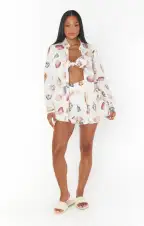 Disilvio Shorts ~ Shell Linen(XXS)