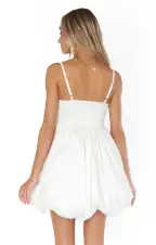 Bubble Bow Mini ~ White Taffeta(XXS)