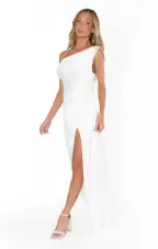 Jodie Dress ~ Ivory Luxe Satin(XXS)