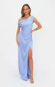 Jodie Dress ~ Borrowed Blue Luxe Satin(XXS)