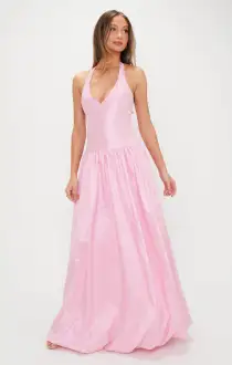 Eliza Maxi Dress ~ Light Pink Light Taffeta(XXS)