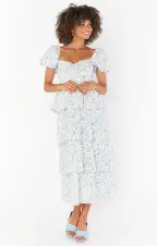 Va Va Midi Dress ~ Charming Rose(XXS)