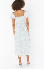 Va Va Midi Dress ~ Charming Rose(XXS)