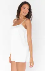 Happily Ever Top Slip ~ Ivory Luxe Satin(XXS)
