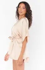 First Look Robe ~ Champagne Luxe Satin(XXS)