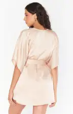 First Look Robe ~ Champagne Luxe Satin(XXS)
