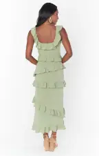 Greta Dress ~ Moss Green Stretch(XXS)