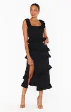 Greta Dress ~ Black Stretch(XXS)