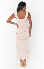 Greta Dress ~ Dusty Blush Stretch(XXS)