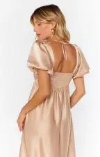 Nora Maxi Dress ~ Champagne Luxe Satin(XXS)