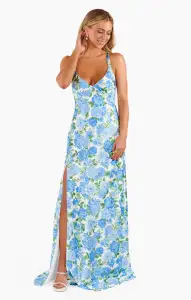 Anderson Maxi Dress ~ Cottage Floral Blue(XXS)