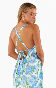 Anderson Maxi Dress ~ Cottage Floral Blue(XXS)