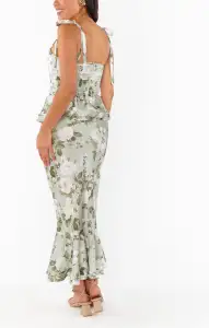Pauline Peplum Dress ~ Secret Garden(XXS)