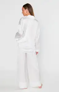 Prep Time Pants ~ Ivory Luxe Satin(XXS)