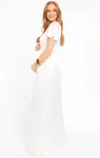 Rome Twist Gown ~ Ivory Luxe Satin(XXS)