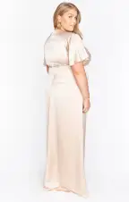 Rome Twist Gown ~ Champagne Luxe Satin(XXS)