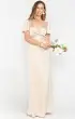 Rome Twist Gown ~ Champagne Luxe Satin