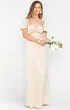 Rome Twist Gown ~ Champagne Luxe Satin(XXS)