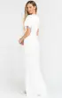 Rome Twist Gown ~ Ivory Luxe Satin(XXS)