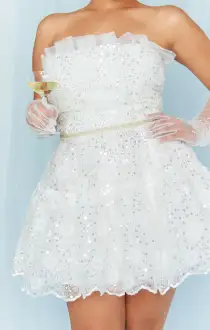 She's the One Dress ~ Embellished Tulle Floral(XS)