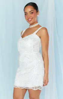 Off the Market Dress ~ Embellished Tulle Floral(XS)