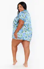 Best Day Button Up ~ Cottage Floral Blue(XXS)