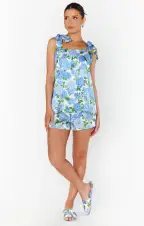 Makeup Tank ~ Cottage Floral Blue(XXS)