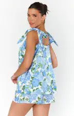 Glam Time Shorts ~ Cottage Floral Blue(XXS)