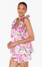 Glam Time Shorts ~ Cottage Floral Pink(XXS)