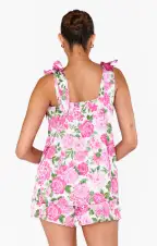 Glam Time Shorts ~ Cottage Floral Pink(XXS)
