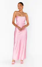Dani Slip Dress ~ Light Pink Luxe Satin(XXS)