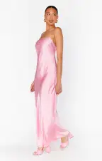 Dani Slip Dress ~ Light Pink Luxe Satin(XXS)