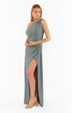 Jodie Dress ~ Deep Sage Chiffon(XXS)