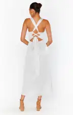 Mina Midi Dress ~ Ivory Luxe Satin(XXS)