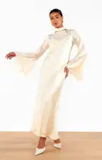 Sarah Dress ~ Cream Daisy Burnout