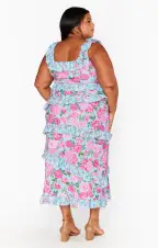 Greta Dress ~ Cottage Floral Multi Stretch(XXS)
