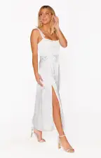 Willow Midi Dress ~ Ivory Luxe Satin(XXS)