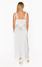 Willow Midi Dress ~ Ivory Luxe Satin(XXS)