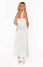 Willow Midi Dress ~ Ivory Luxe Satin(XXS)