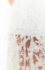 Stephanie Dress ~ 3D Floral Embroidery(XXS)