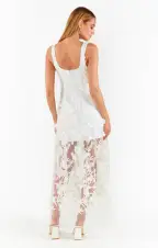 Stephanie Dress ~ 3D Floral Embroidery(XXS)