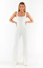 Nina Jumpsuit ~ White Stretch(XXS)