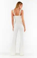 Nina Jumpsuit ~ White Stretch(XXS)
