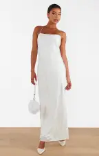 Dani Slip Dress ~ White Daisy Burnout(XXS)