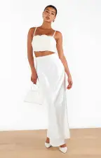 Rose Top ~ White Taffeta(XXS)